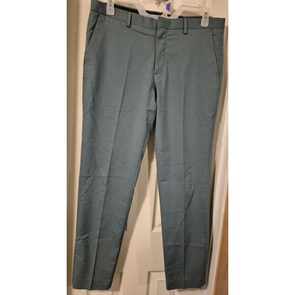 EXPRESS Men's Extra Slim Green Suit Jacket 42L Extra Slim/Pants 33/32 Extra Slim - Picture 11 of 15